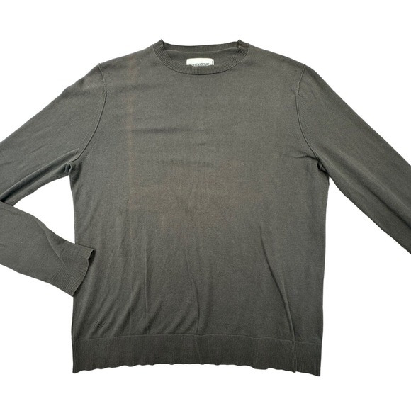 ZADIG & VOLTAIRE Sweater Mens Medium Black Pullover Crewneck Cotton Long Sleeve - Picture 1 of 9